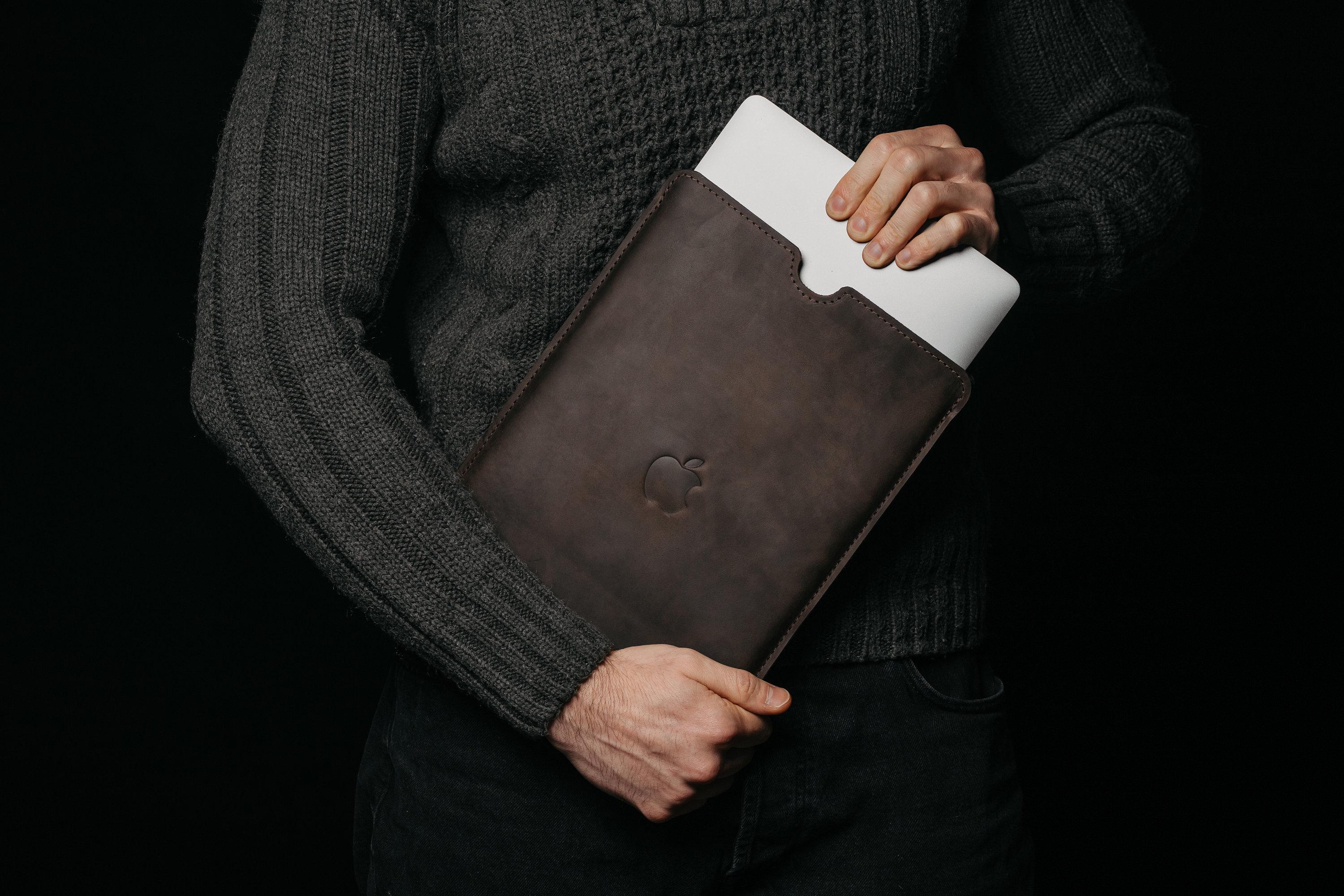 Custom Genuine Leather MacBook Air & Pro Sleeve 13
