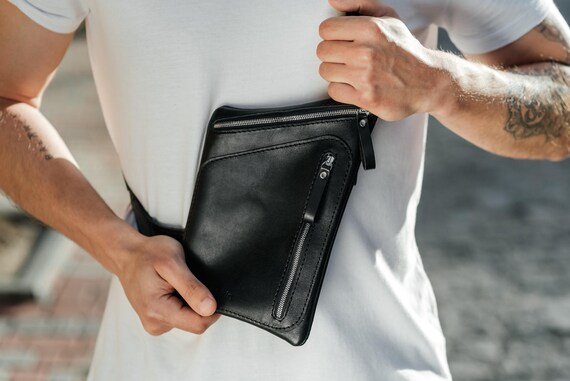 Marsupio Uomo Impermeabile Grande - Tessuto Oxford Con Multiple Tasche | Per Viaggi E Sport