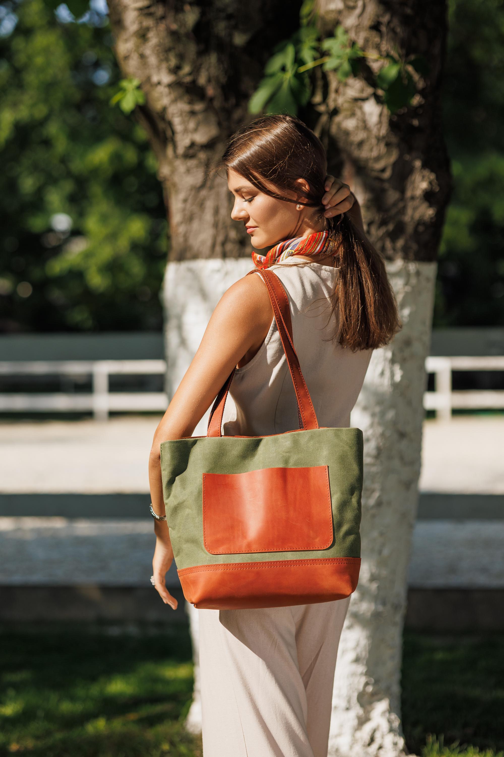 Borsa Tote in Tela con Stampa Floreale per Ragazze, Estetica e