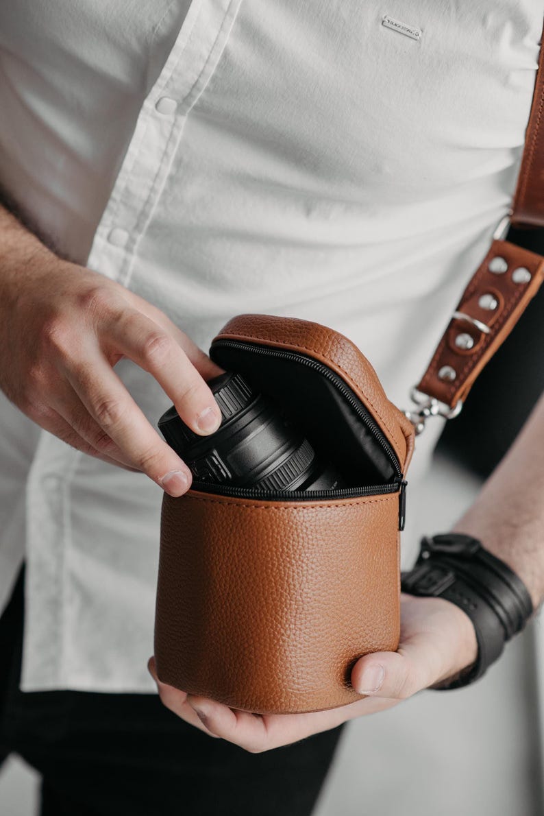 SKINandSKIN Leather Lens Case - Thumbnail 4