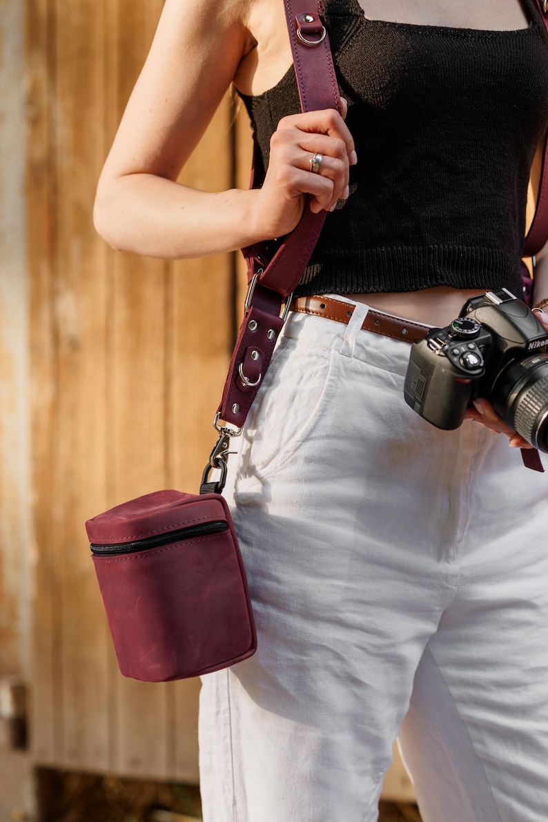 Professional Photographer Strap, Double Shoulder Camera Harness, Leather Multicamera Strap, Event Gear, Photography Gift image 10