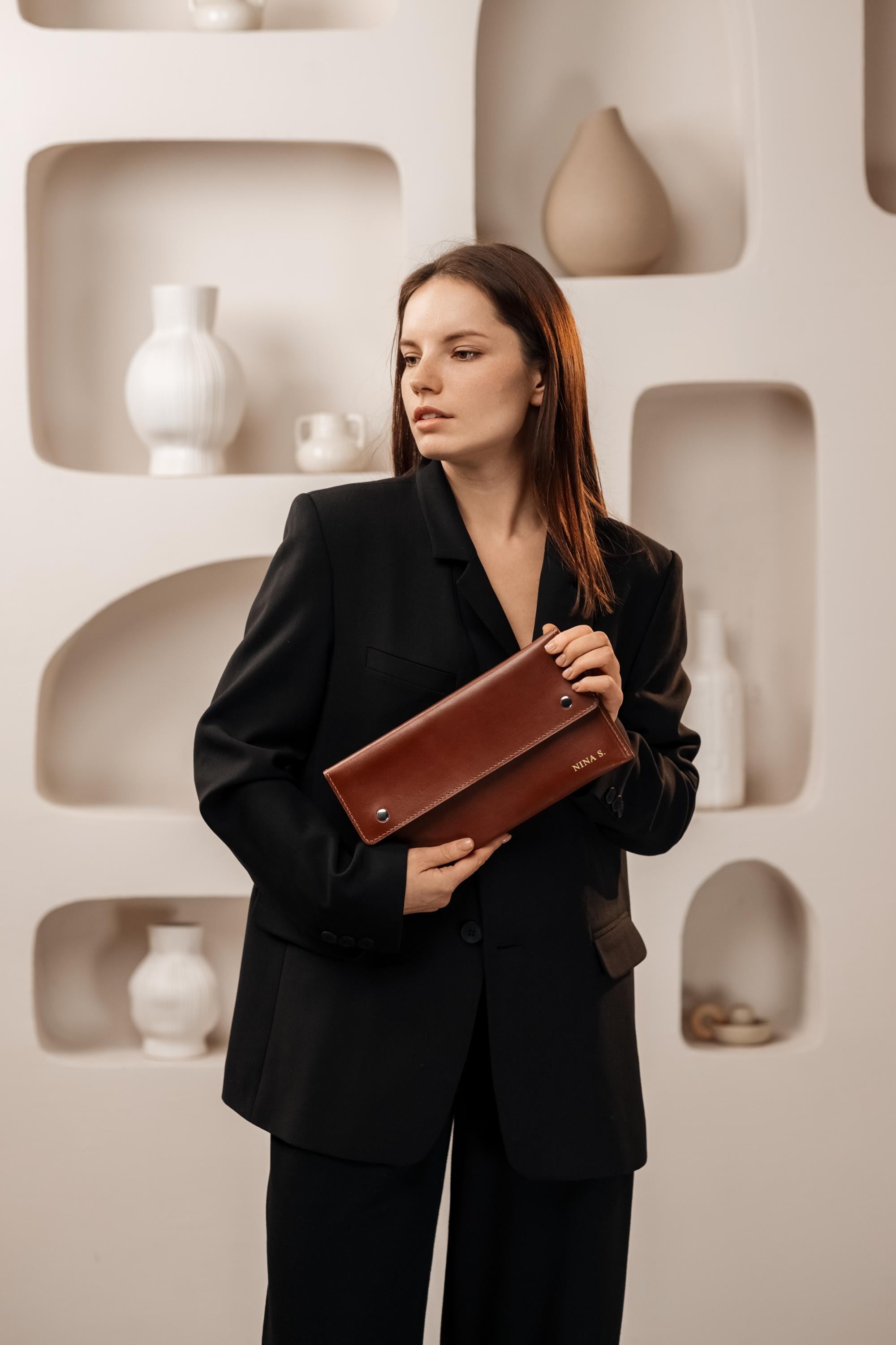 Borsa Da Sera Elegante KKXIU In Finta Pelle Nera, Pochette Con Tracolla Rimovibile, Per Matrimoni E Feste
