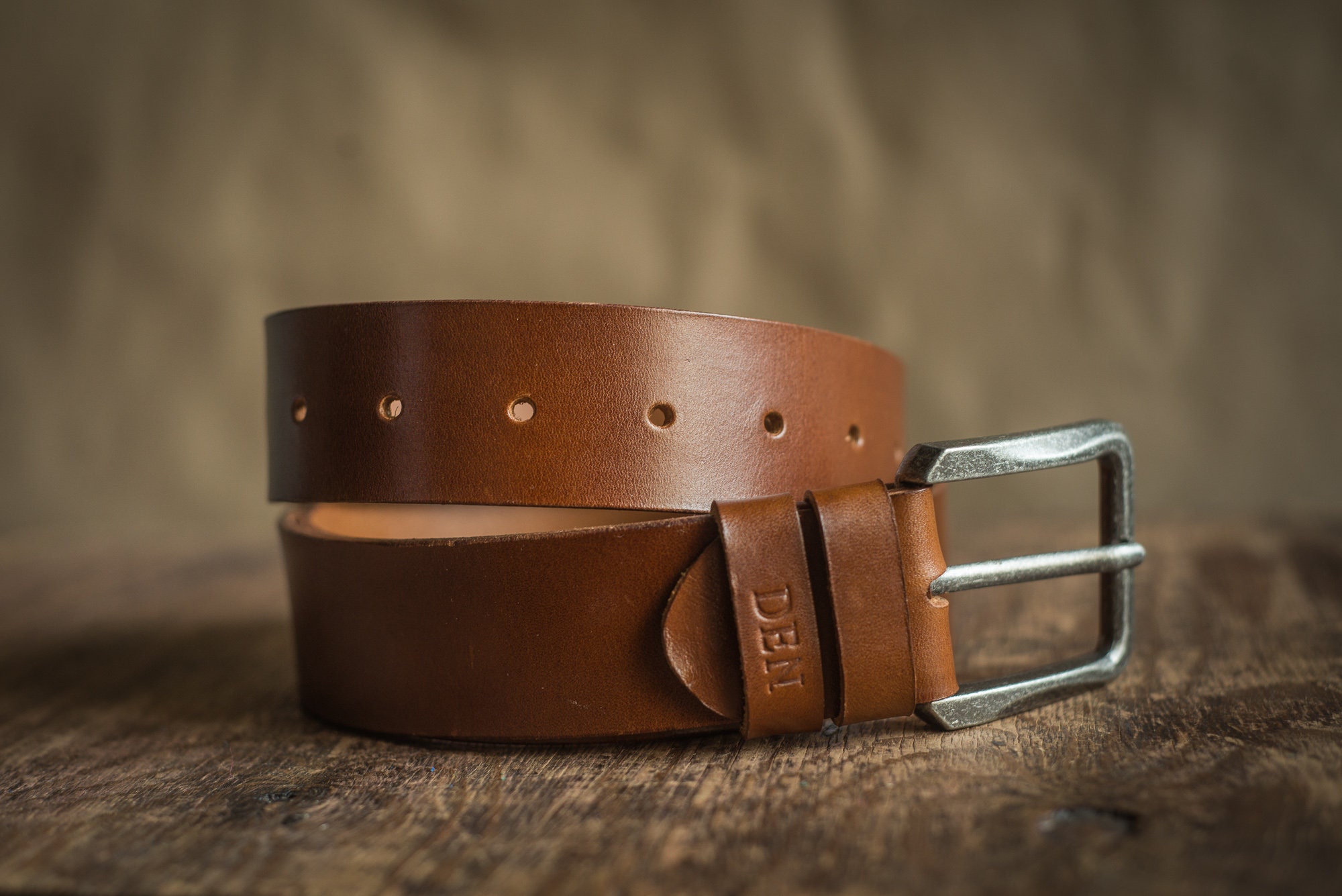Cognac personalized men belt leather brown accessories wide | Etsy