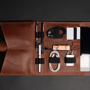 Custodia da viaggio compatta per dispositivi elettronici, borsa organizer A5, portacavi e caricabatterie