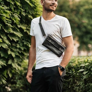 Vintage Leder Gürteltasche Männer, Retro Gürteltasche, Umhängetasche, personalisierte Fanny Pack, Vater Geburtstagsgeschenk