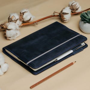 Leather Notebook Cover A4 A5 A6 B5 B6, Personalized Journal Cover,Leuchtturm1917 Cover, Moleskine Large, Hobonichi Cover, Gift for Dad