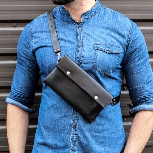 Travel Crossbody Phone Bag Men Leather Belt Bag Small - Etsy