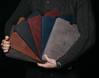 Custom Genuine Leather iPad case, iPad Pro 2024, 2022, 2021 case, iPad Air  2024, iPad Air5,4,3,2,1 Cover, Gift For Grandpa, Gift for Dad