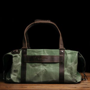 Personalized Overnight Bag, Leather Weekend Bag, Custom Getaway Tote, Travel Gift, Luggage for Him, Stylish Travel Bag