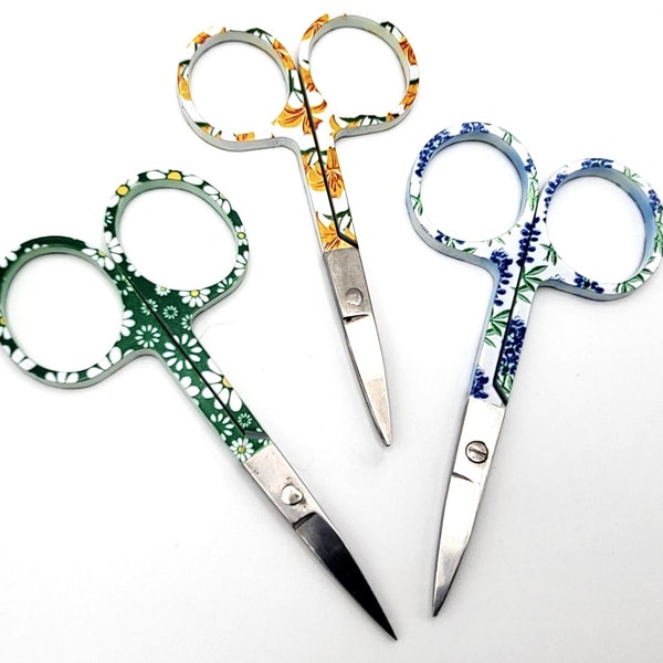 Small Embroidery Scissors, 3.75" | thread snips, crochet and knitting supplies, cross stitch scissors