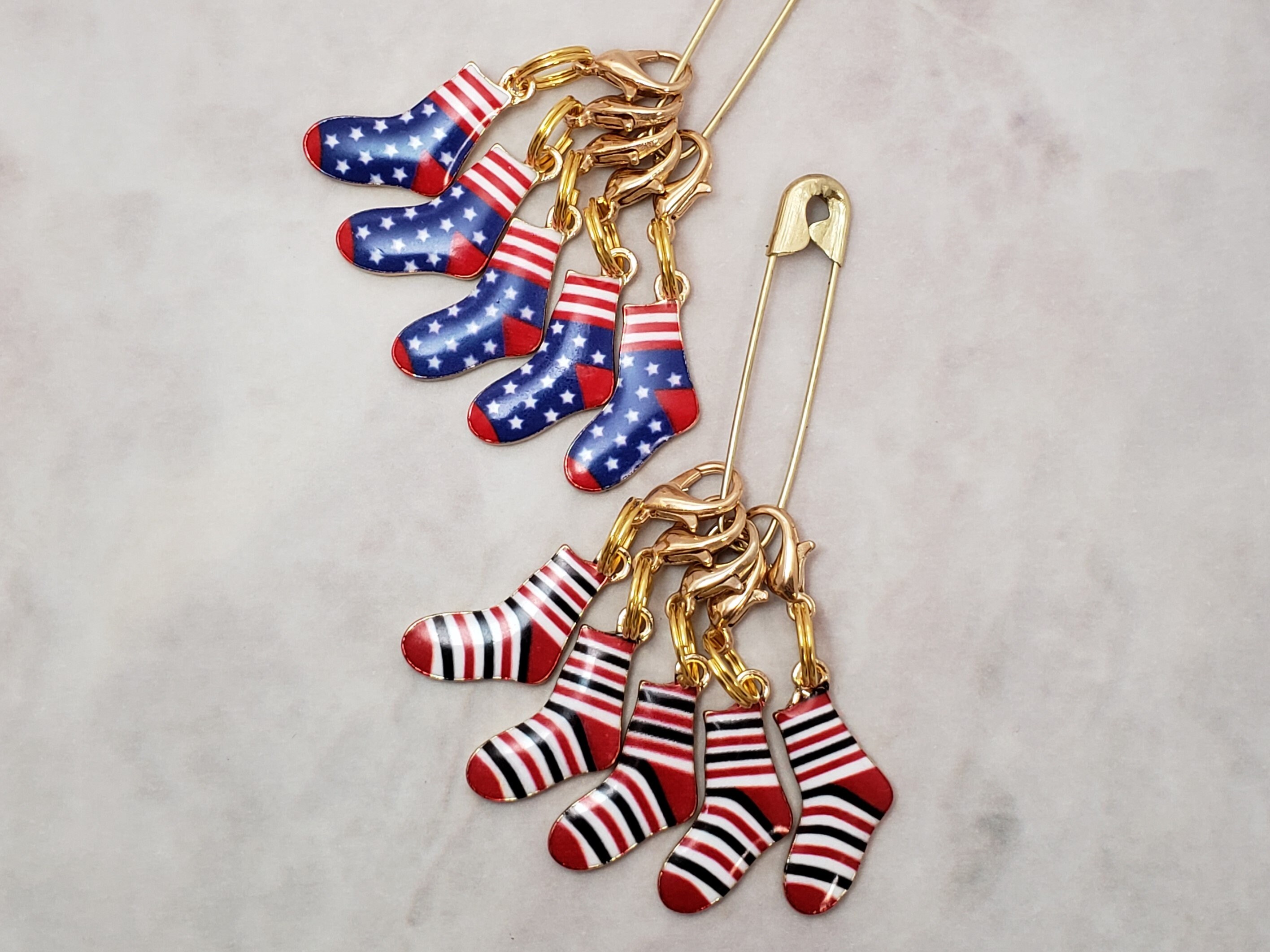 Sock Stitch Markers for Knitting 5pc Crochet stitch marker Etsy