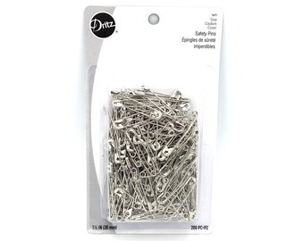 Dritz Silver Safety Pins 200ct, 1-1/2" (38mm)