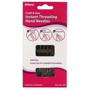 Allary Instant Threading Hand Needles 10pcs