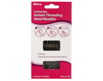 Allary Instant Threading Hand Needles 10pcs