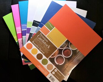 65lb Cardstock, 8.5 x 11" Core'dinations, multiple solid color packs | smooth cardstock, cardmaking supplies, scrapbooking supplies