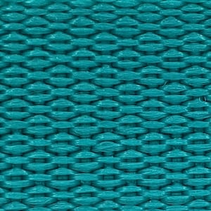 1" Lightweight Polypropylene Webbing by the yard, 30+ colors Aqua