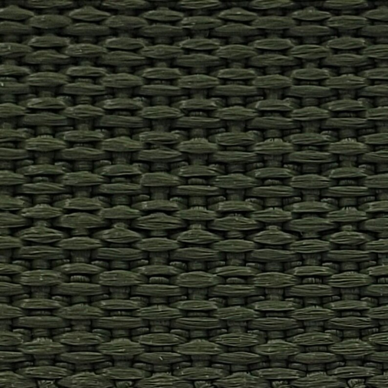 1" Lightweight Polypropylene Webbing by the yard, 30+ colors Dark Olive Drab
