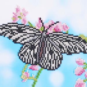 Diamond Art Kit 8x8&quot; Beginner Rice Paper Butterfly