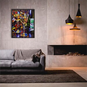 Diamond Art Kit 14x16" Advanced Abstract Wine