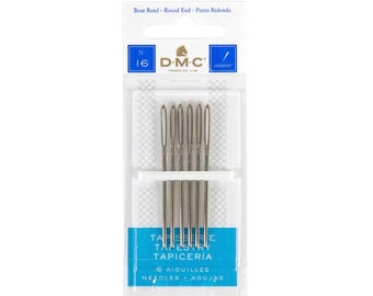 DMC Tapestry Hand Needles - 6 Pack Blunt Needles for Cross Stitch & Needlepoint