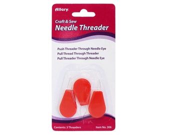 Allary Needle Threaders: Craft & Sew, 3pc