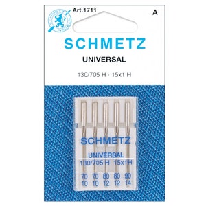 Schmetz Universal Machine Needles - 5pc - Sizes 10/70, 12/80, 14/90