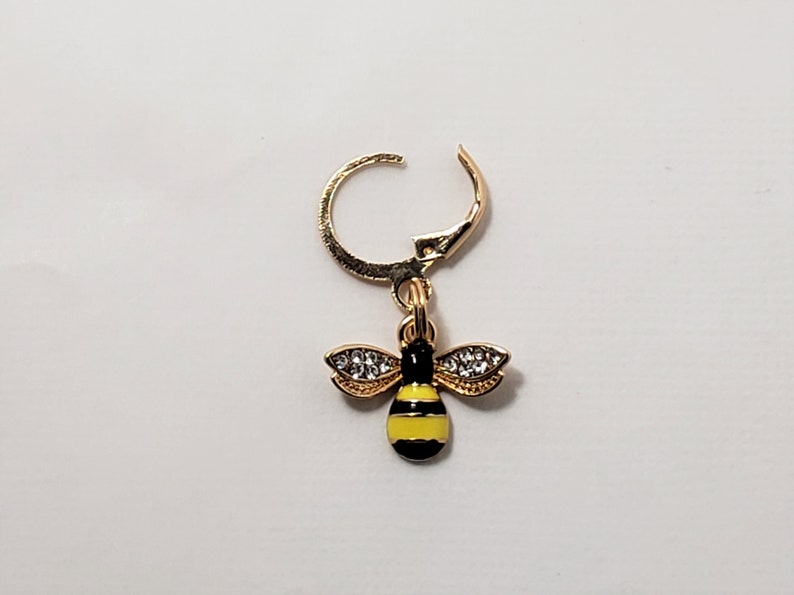 Flower and Bees Stitch Markers for Knitting 5 or 6pc Crochet Etsy