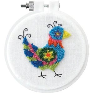 Bird Punch Needle Kit 3.5" Round — Beginner | Design Works