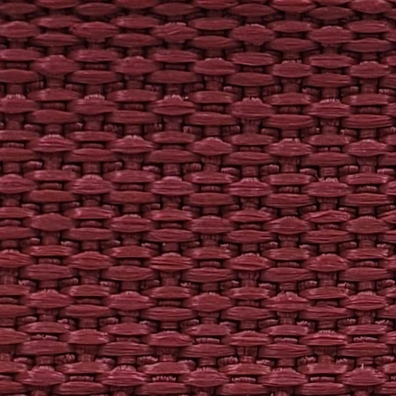 1" Lightweight Polypropylene Webbing by the yard, 30+ colors Burgundy