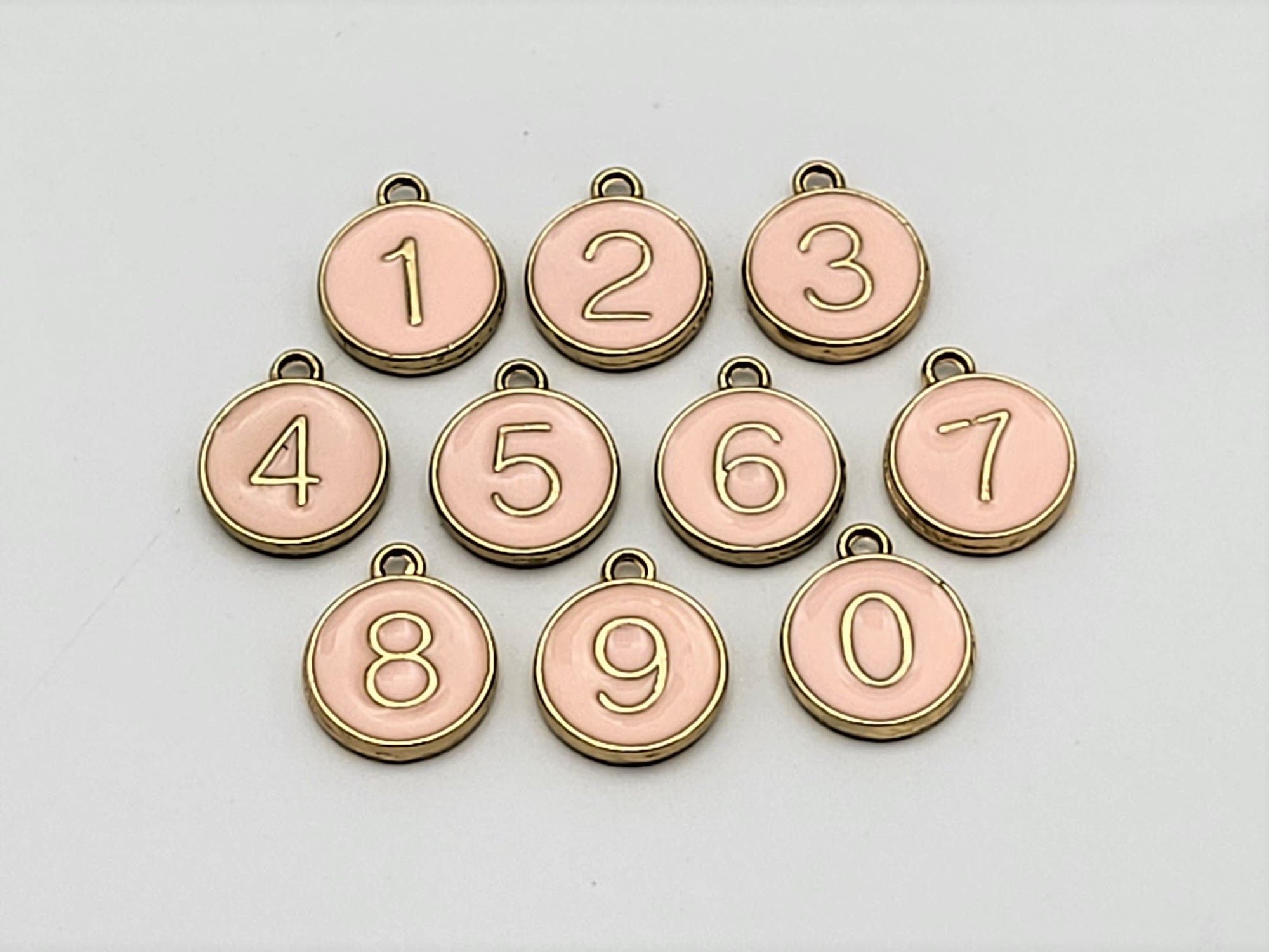 Number Charm Crochet Stitch Markers