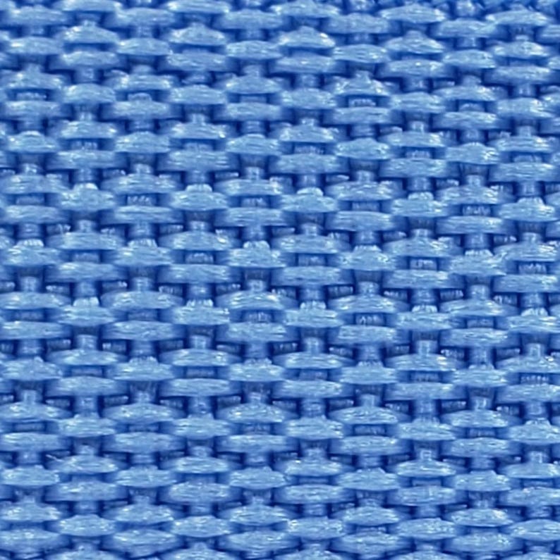 1" Lightweight Polypropylene Webbing by the yard, 30+ colors Powder Blue