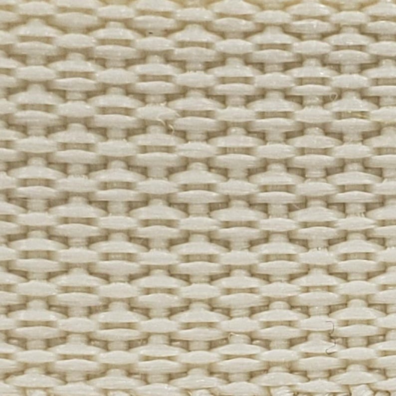 1" Lightweight Polypropylene Webbing by the yard, 30+ colors Cream