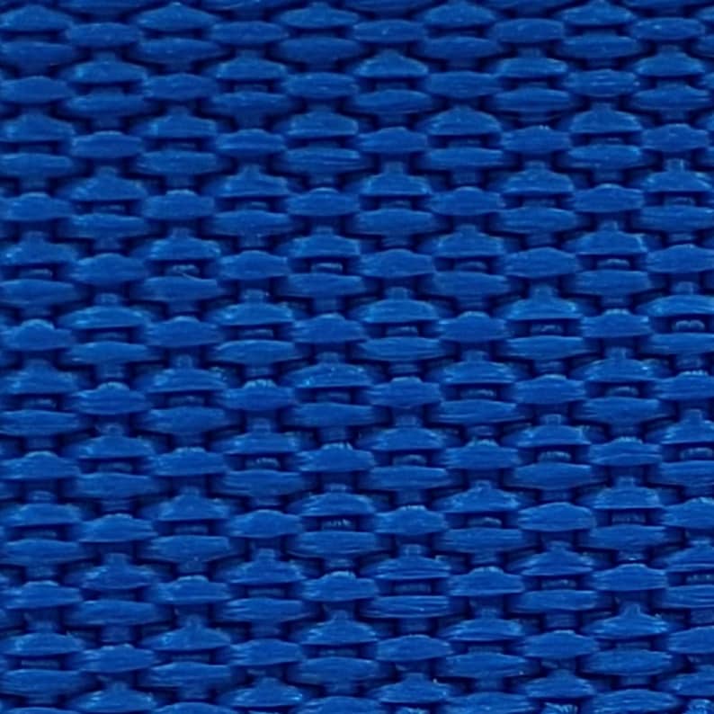 1" Lightweight Polypropylene Webbing by the yard, 30+ colors Pacific Blue