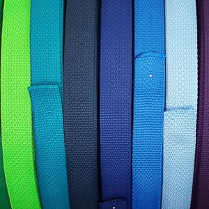 1 Webbing by the yard, 25 colors, lightweight Polypropylene for tote bag handles, keyfob wristlet straps, dog collars, bag image 7