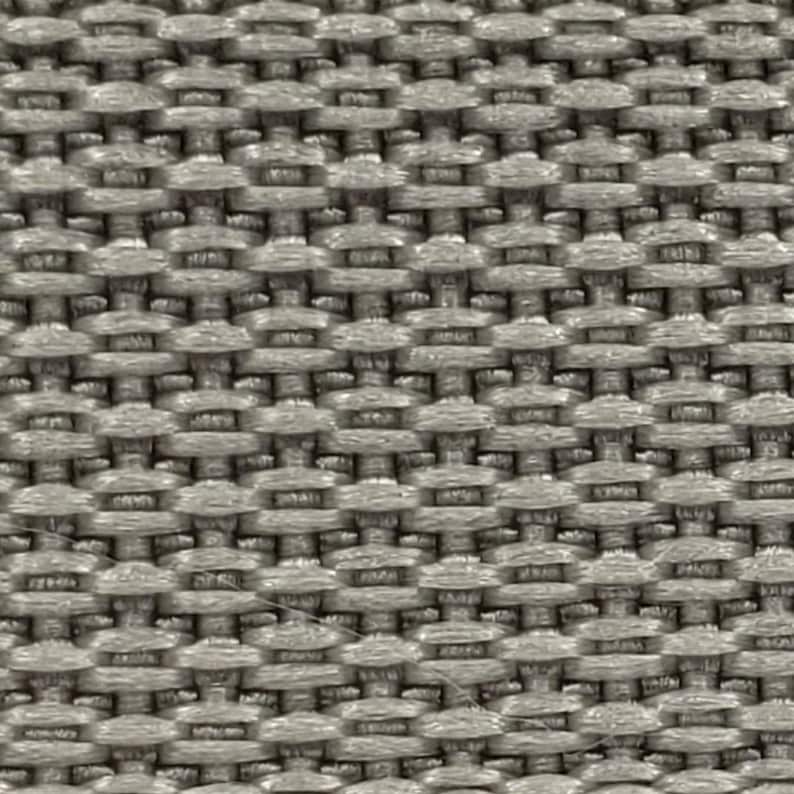 1" Lightweight Polypropylene Webbing by the yard, 30+ colors Silver Gray
