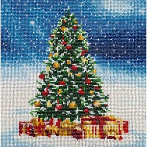 Diamond Art Holiday Christmas Tree - Intermediate Full-Drill Diamond Painting Kit