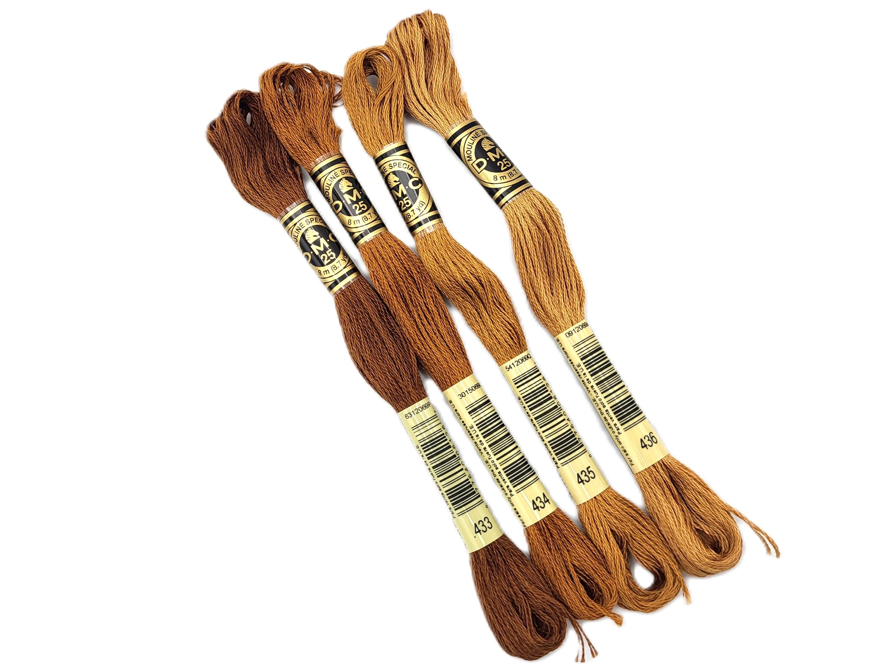 DMC 6-strand Embroidery Cotton Floss Colors 433-437 - Etsy