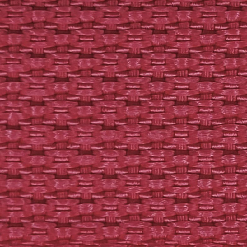 1" Lightweight Polypropylene Webbing by the yard, 30+ colors Fuschia