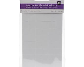 Forever In Time, .50" 3D Square Pop Dots Dual-Adhesive Foam Mounts 132/Pkg