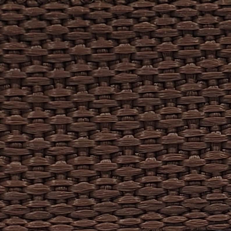 1" Lightweight Polypropylene Webbing by the yard, 30+ colors Milk Chocolate