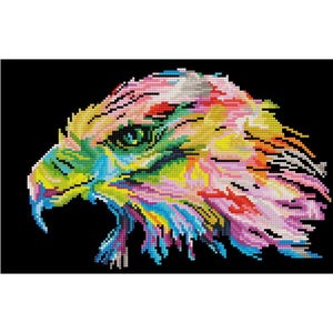 Diamond Dotz, Simply Dotz Diamond Art Kit - 16.5&quot;X10.6&quot; - Eagle Eye