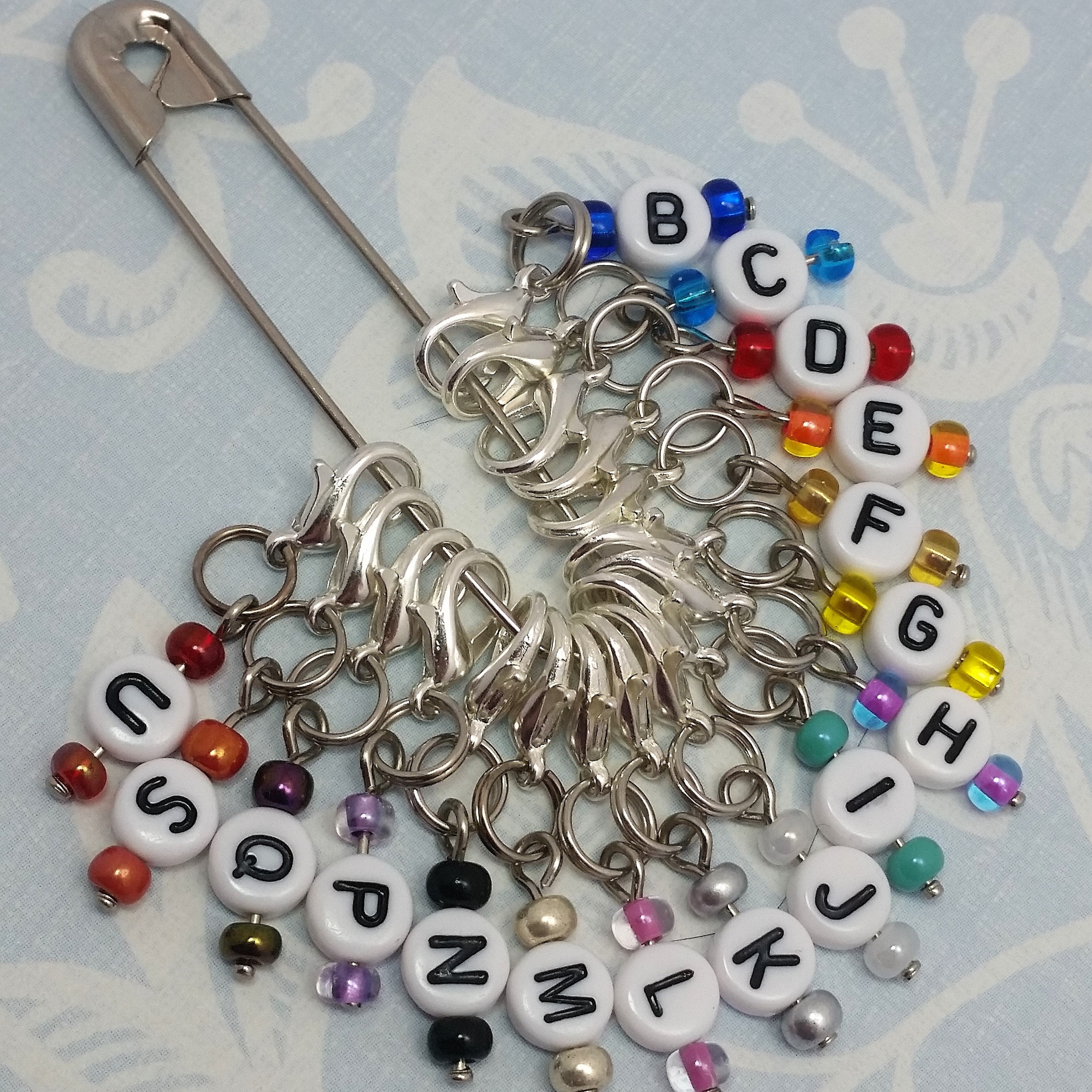 Crochet hook markers hook size reminder stitch markers Etsy