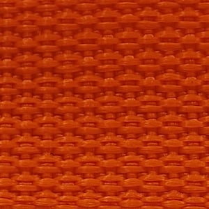 1" Lightweight Polypropylene Webbing by the yard, 30+ colors Bright Orange