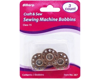 Class 15 Sewing Machine Bobbins 3 pc, Allary
