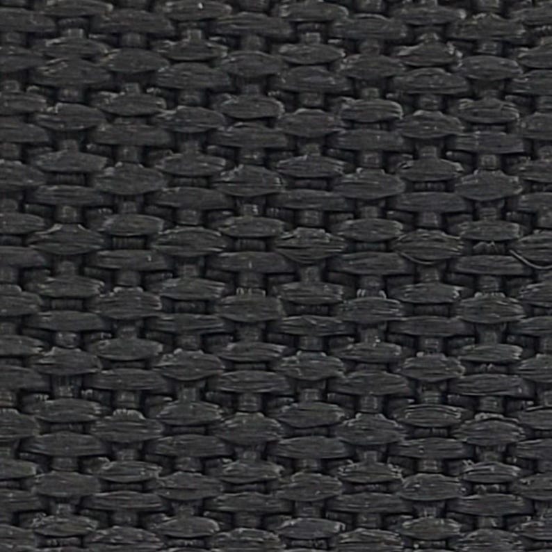1" Lightweight Polypropylene Webbing by the yard, 30+ colors Charcoal Grey
