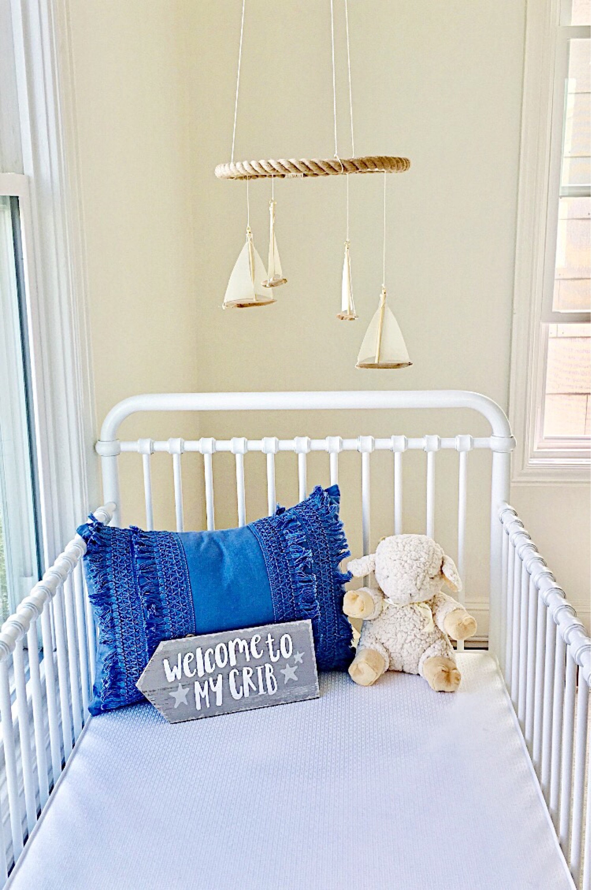 Crib Mobile Baby Mobile Sailboat Mobile Nautical Etsy