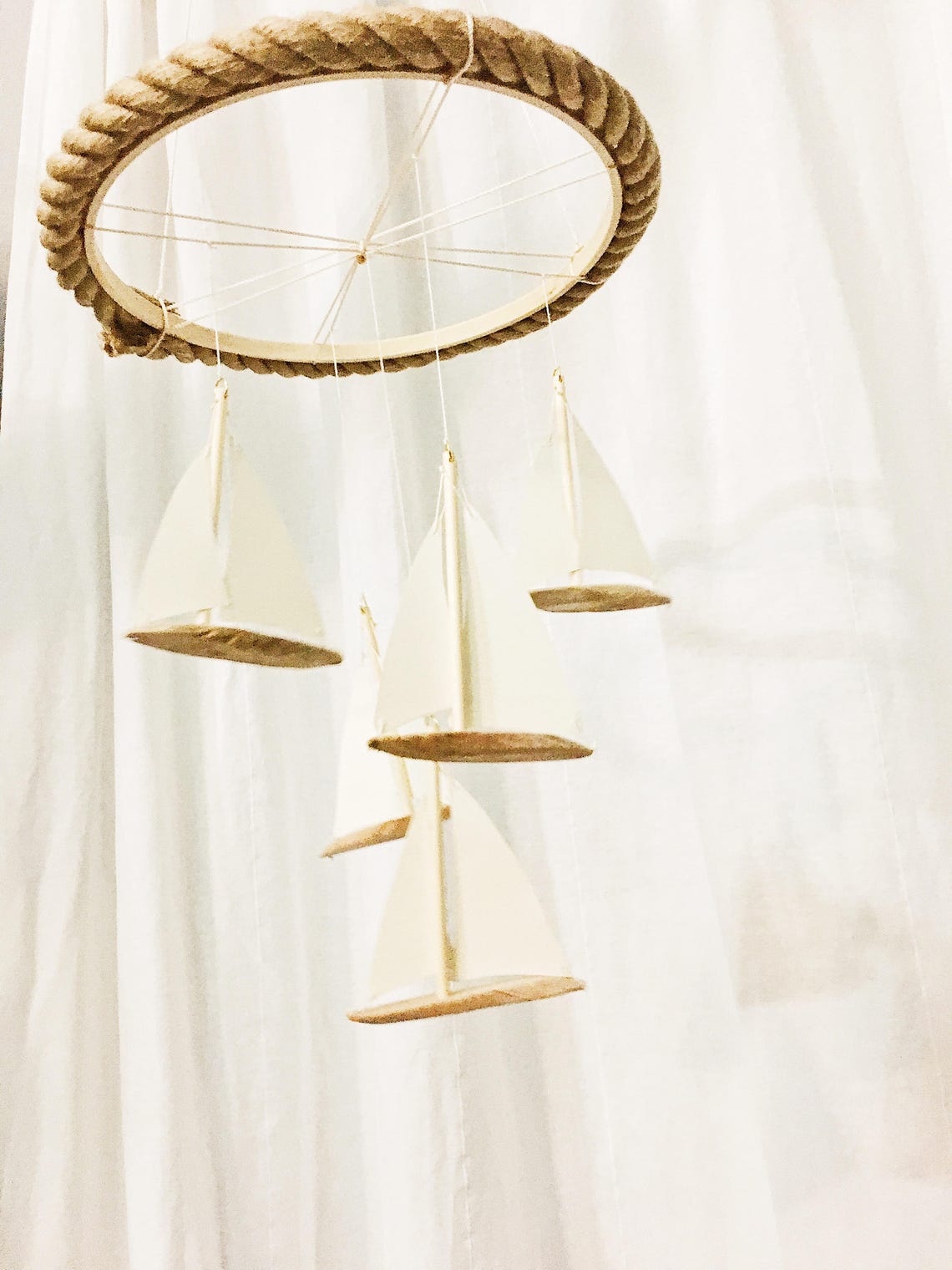 Crib Mobile Baby Mobile Sailboat Mobile Nautical Etsy