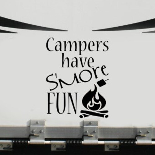 A Crowded Camper Camping Vinyl Decal Camper Decal RV Etsy
