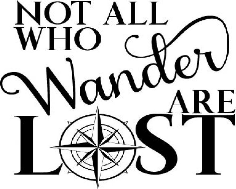 Not All Who Wander Are Lost Vinyl Decal Camper Decal RV | Etsy
