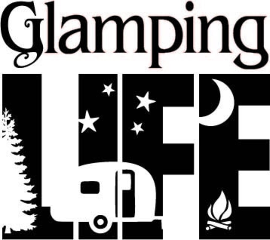 Glamping Life Camping Vinyl Decal Camper Decal RV Vinyl Etsy